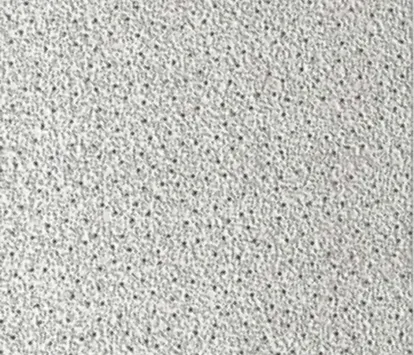 Close-up of EcoTAG Spintone textured ceiling tile